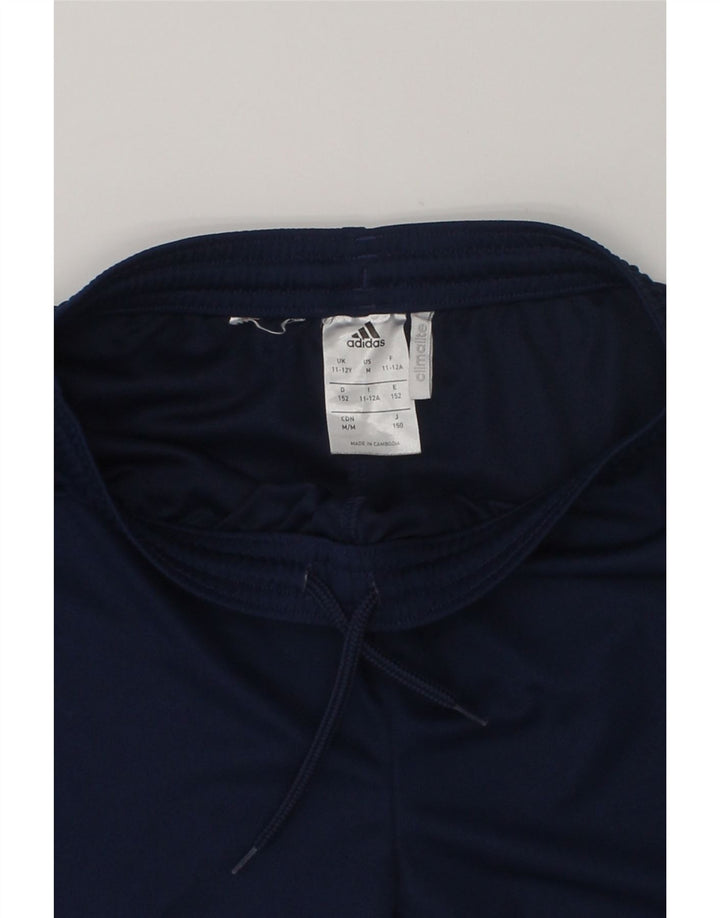 ADIDAS Boys Climalite Sport Shorts 11-12 Years Navy Blue Polyester | Vintage Adidas | Thrift | Second-Hand Adidas | Used Clothing | Messina Hembry 