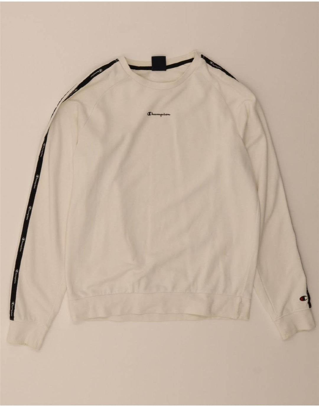 CHAMPION Boys Graphic Sweatshirt Jumper 15-16 Years 2XL  White Vintage Champion and Second-Hand Champion from Messina Hembry 