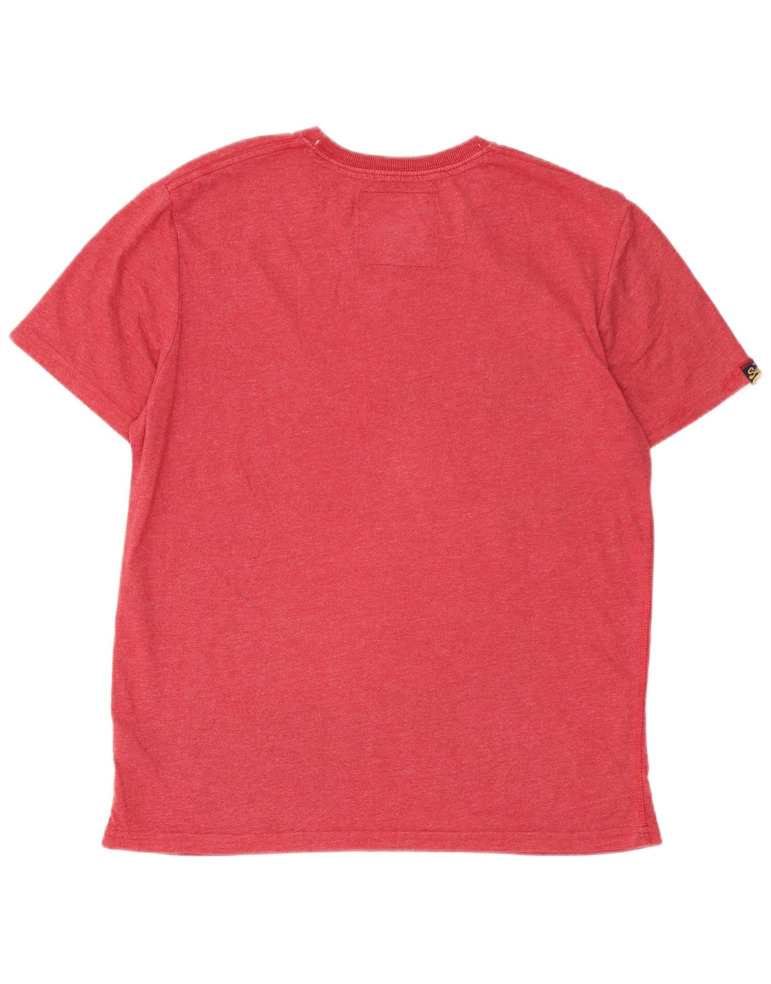 SUPERDRY Mens Graphic T-Shirt Top Large Red Cotton