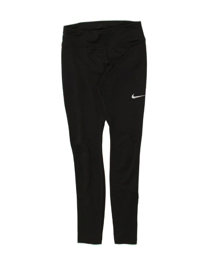 NIKE Womens Leggings UK 8 Small Black Vintage Nike and Second-Hand Nike from Messina Hembry 