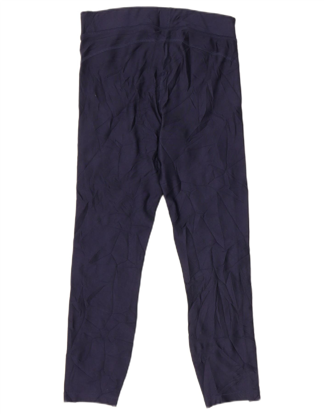 Under Armour Womens Crop Leggings UK 8 Small  Navy Blue Colourblock