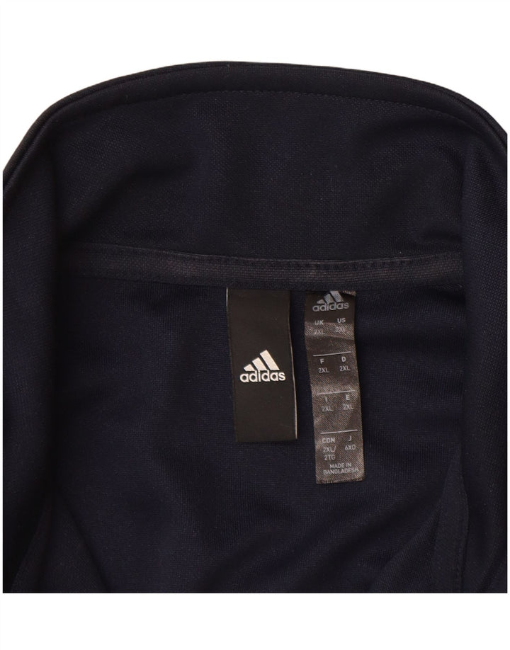 Adidas Mens Tracksuit Top Jacket 2XL Navy Blue