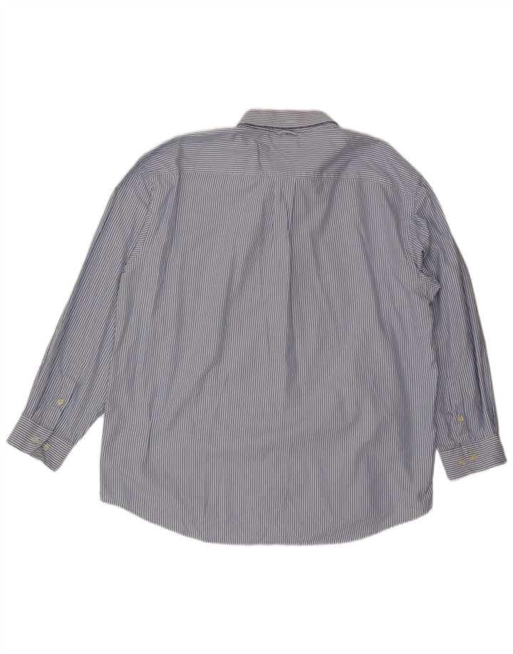 Tommy Hilfiger Mens Shirt 2XL Blue Pinstripe Cotton