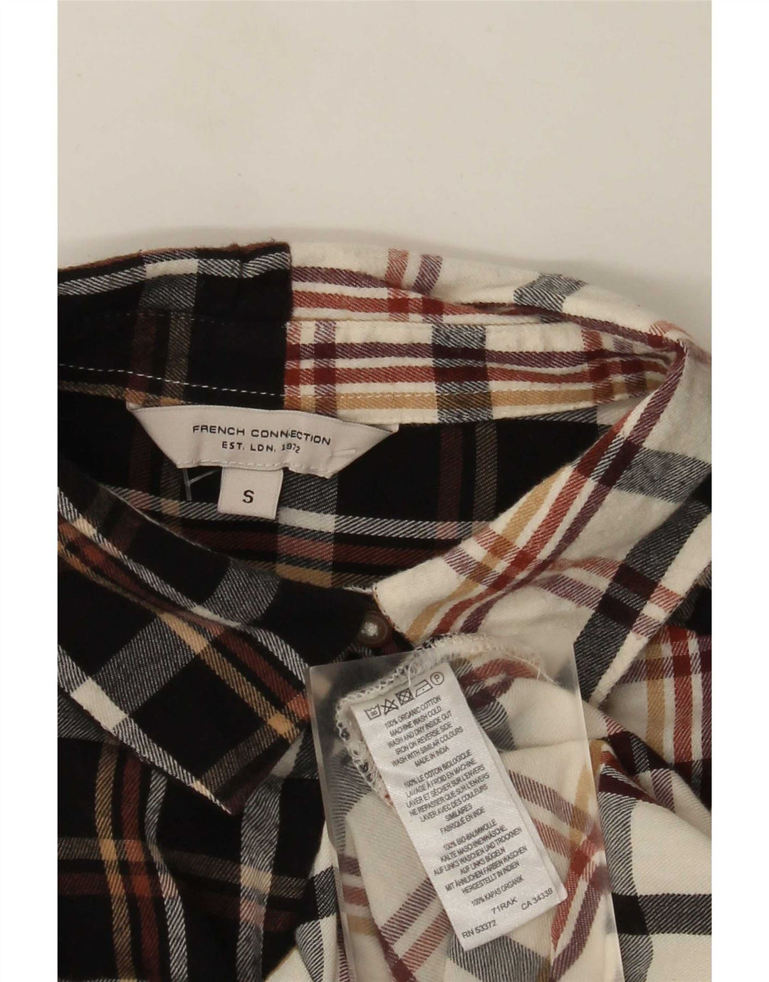 French Connection Womens Shirt Dress UK 10 Small Multicoloured Check