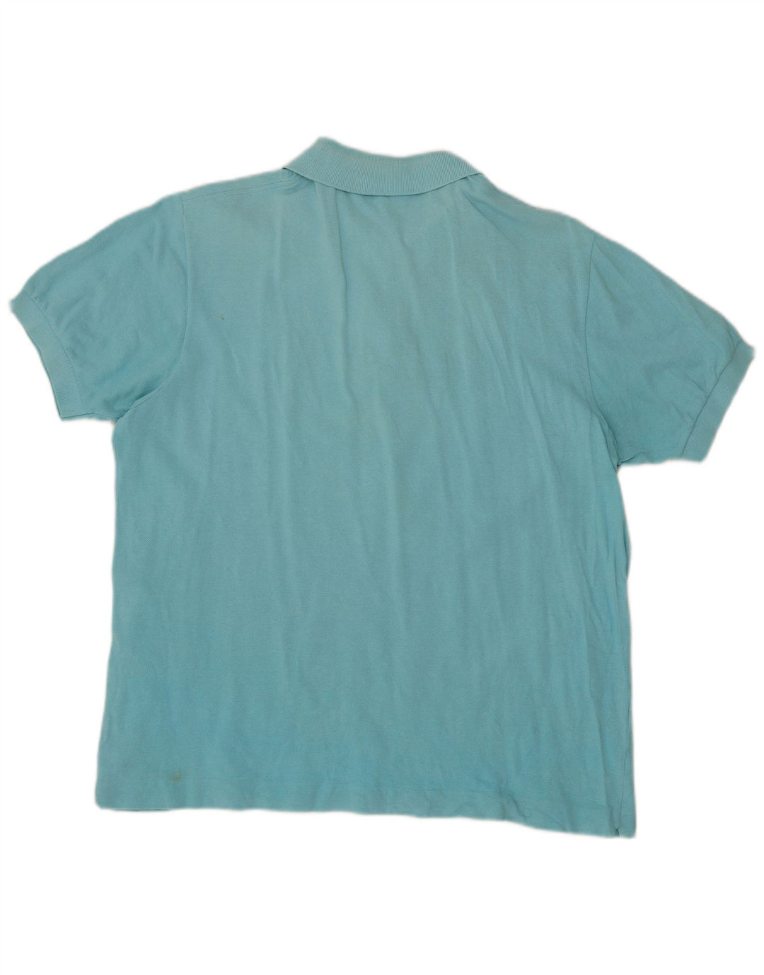 Lacoste Mens Polo Shirt Size 6 XL Turquoise Cotton