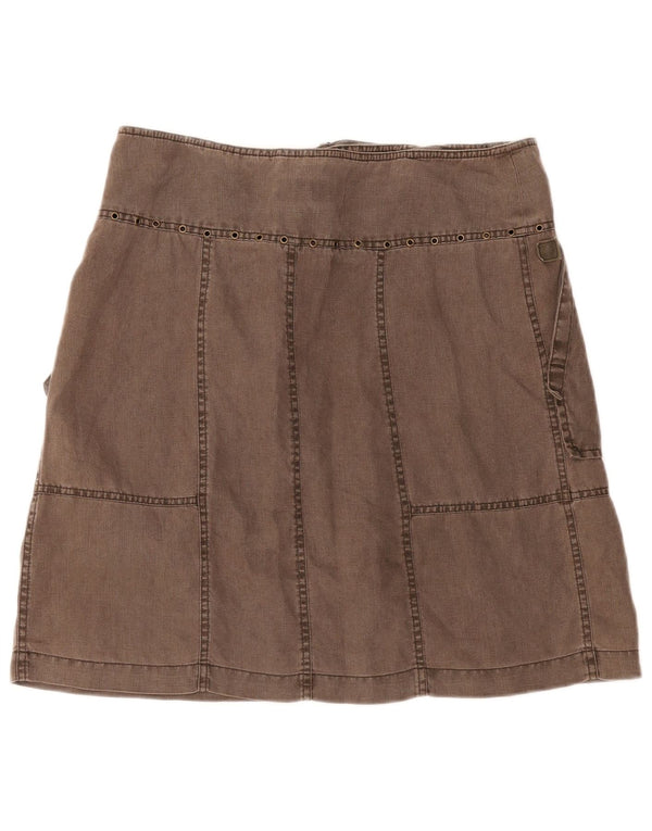 Marlboro Classics Womens A-Line Skirt IT 44 Medium W34 Brown