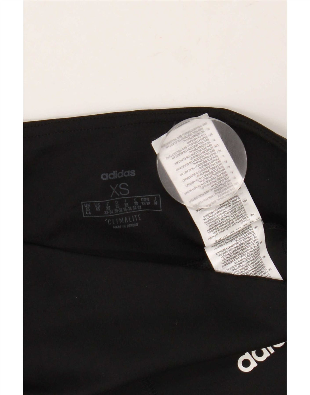Adidas Womens Climalite Leggings UK 4/6 XS Black Polyester