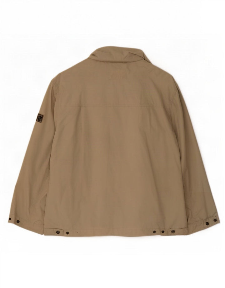 Jack Wolfskin Mens Regular Fit Bomber Jacket UK 44/46 XL Beige Polyester