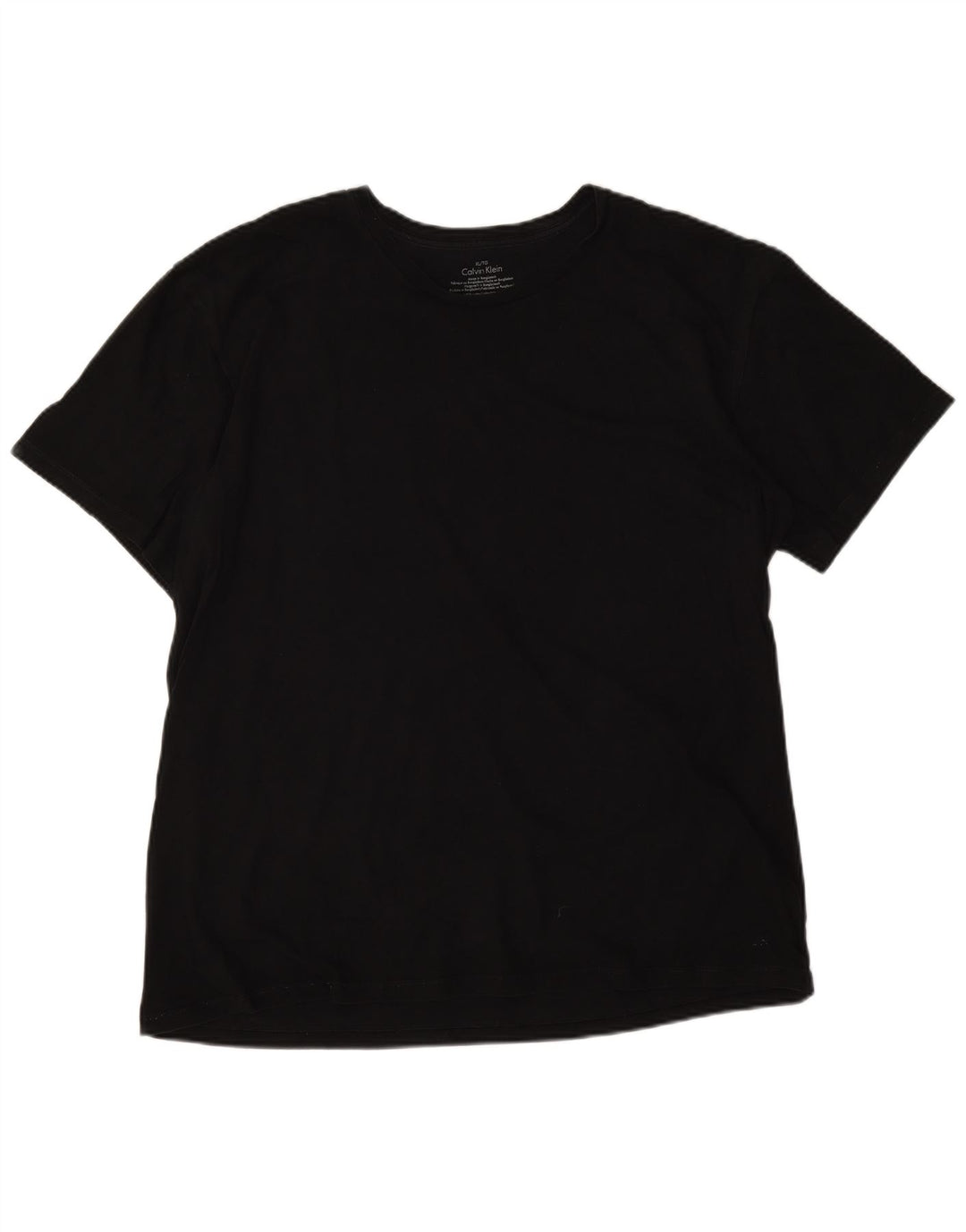 CALVIN KLEIN Mens T-Shirt Top XL Black Cotton