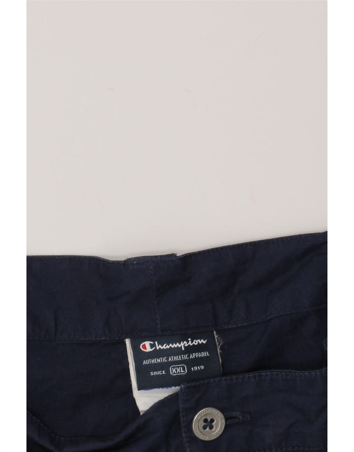 CHAMPION Mens Chino Shorts 2XL W42 Navy Blue Cotton Vintage Champion and Second-Hand Champion from Messina Hembry 