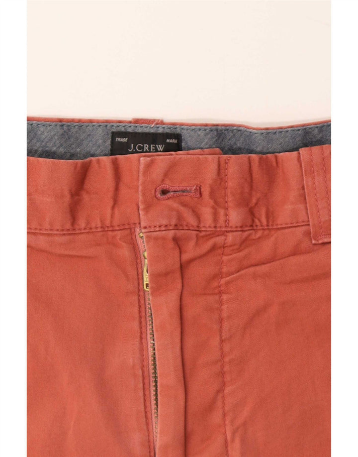 J. Crew Mens Chino Shorts Large W34 Maroon Cotton