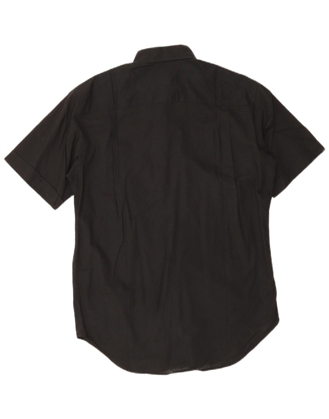 Trussardi Mens Short Sleeve Shirt Size 40 151/2 Medium Black
