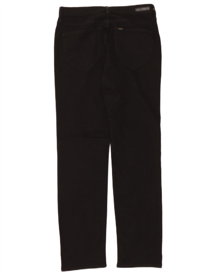 Lee Womens Marion Straight Jeans W34 L33 Black Cotton