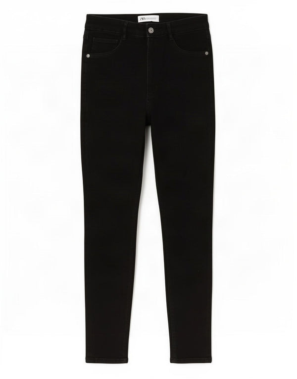 Zara Womens High Waist Skinny Jeans EU 38 Small W28 L27 Black
