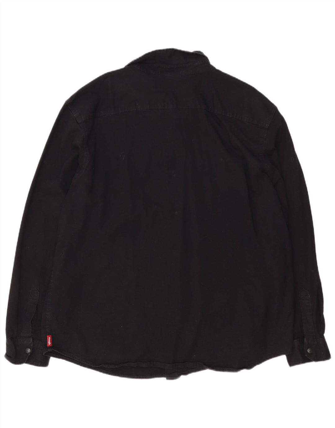 Wrangler Mens Western Denim Shirt 3XL Black Cotton