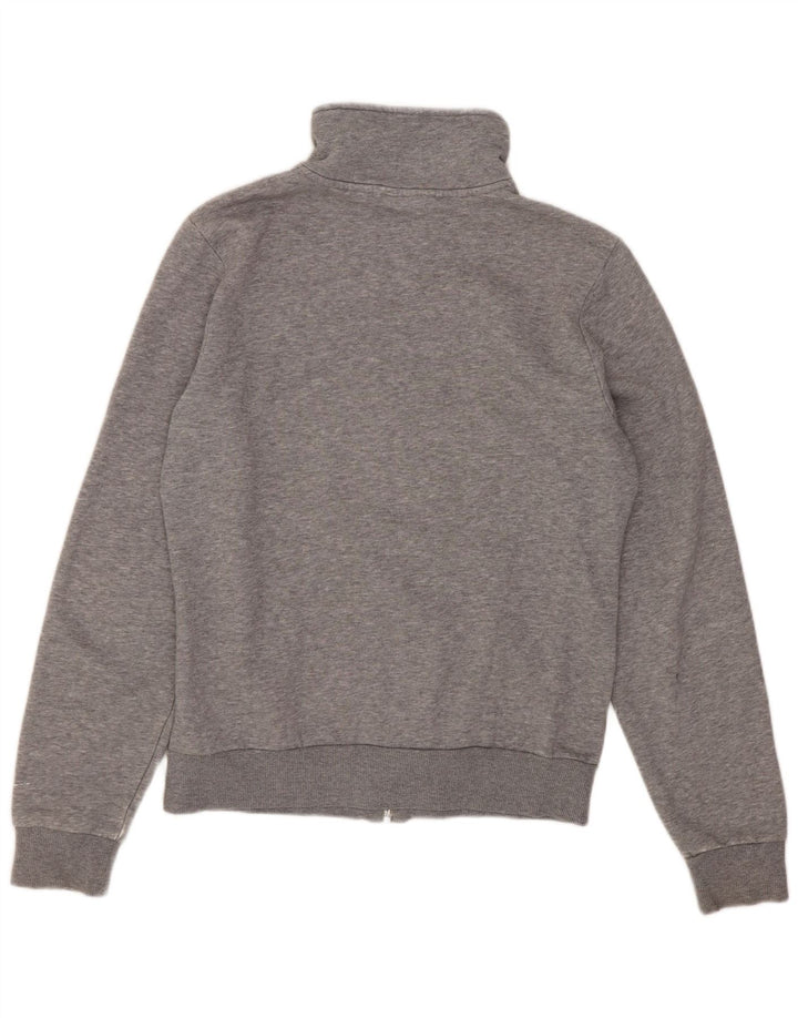 Puma Womens Tracksuit Top Jacket UK 10 Small Grey Cotton