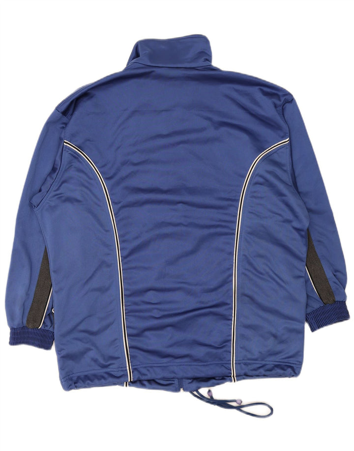 Lotto Mens Tracksuit Top Jacket Large Blue Colourblock Polyester