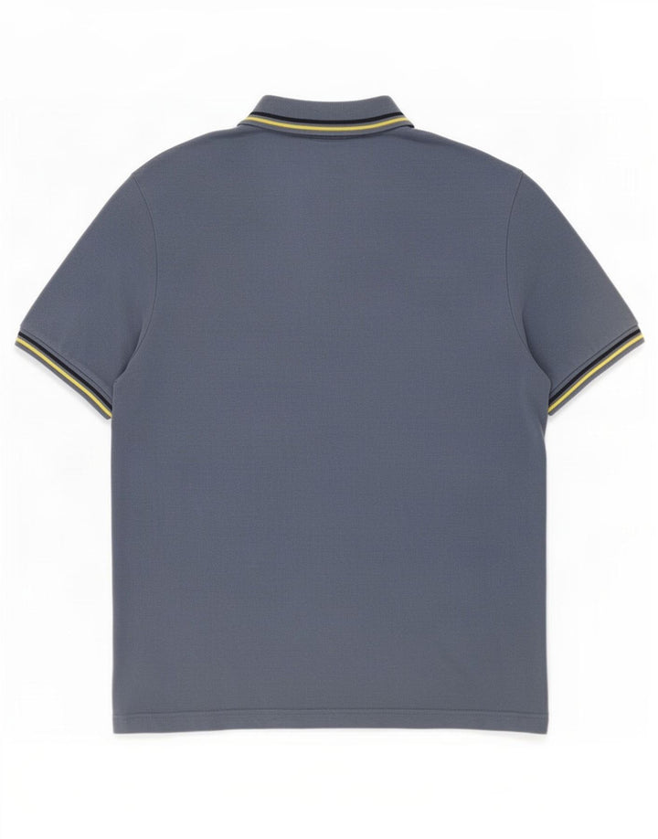 Kappa Mens Polo Shirt Large Blue Cotton