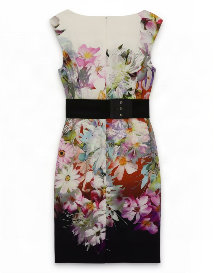 Phase Eight Womens Sheath Dress UK 14 Medium Multicoloured Floral