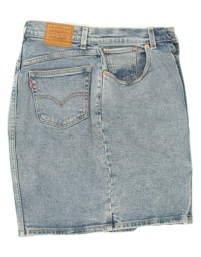 LEVI'S Womens Denim Skirt W27 Small Blue Cotton Vintage Levi's and Second-Hand Levi's from Messina Hembry 