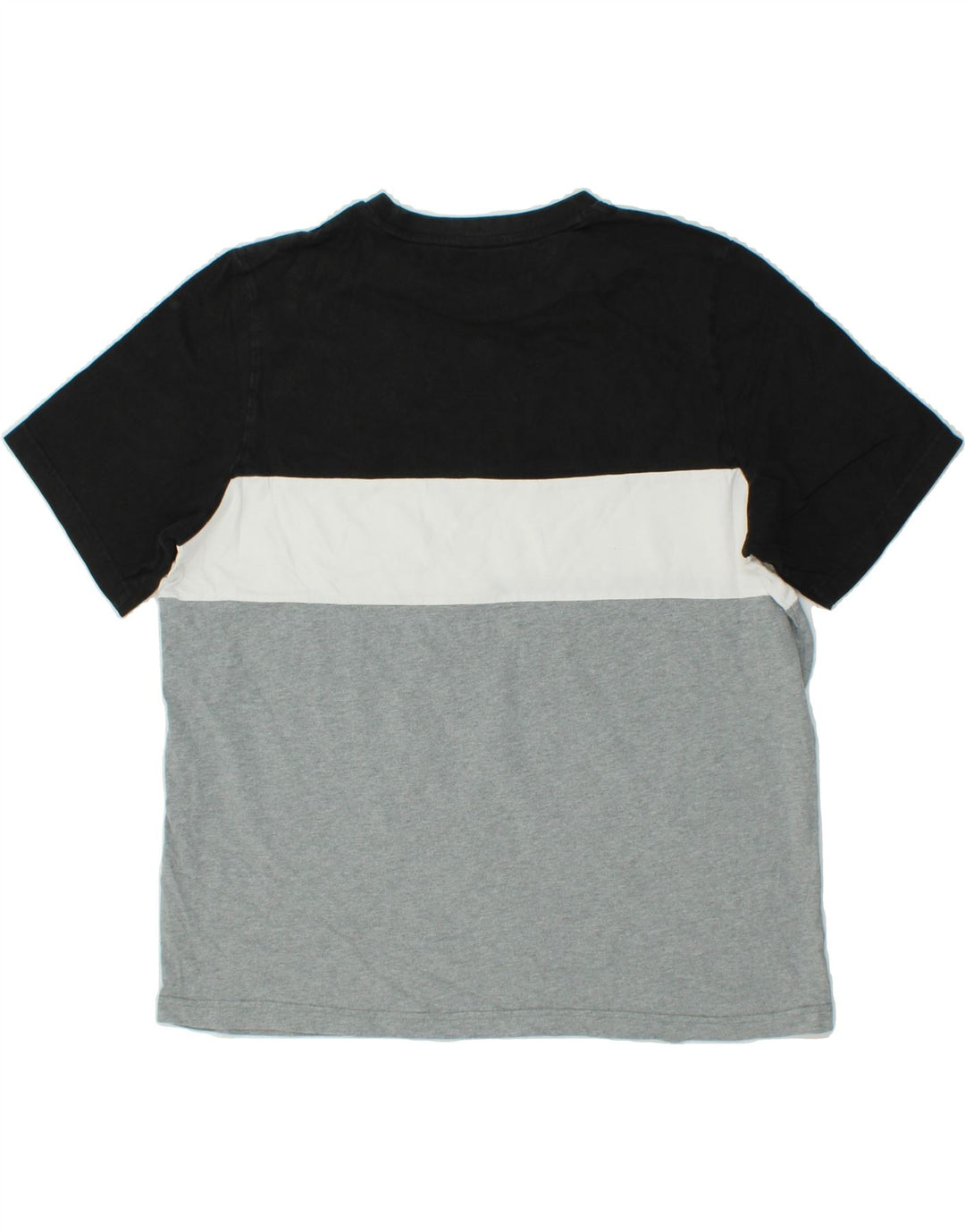 PUMA Mens T-Shirt Top XL Black Colourblock Cotton Vintage Puma and Second-Hand Puma from Messina Hembry 