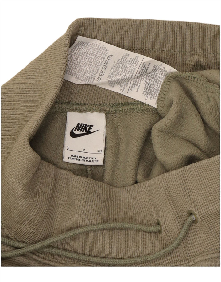Nike Womens Tracksuit Trousers UK 10 Small Khaki Cotton