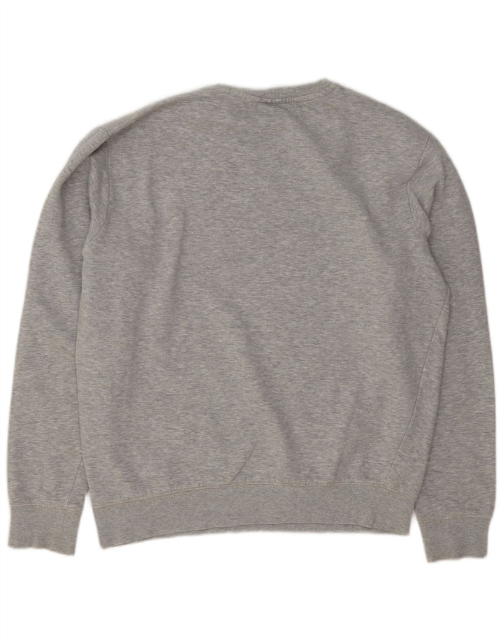 Fila Mens Graphic Sweatshirt Jumper Large Grey Flecked Cotton