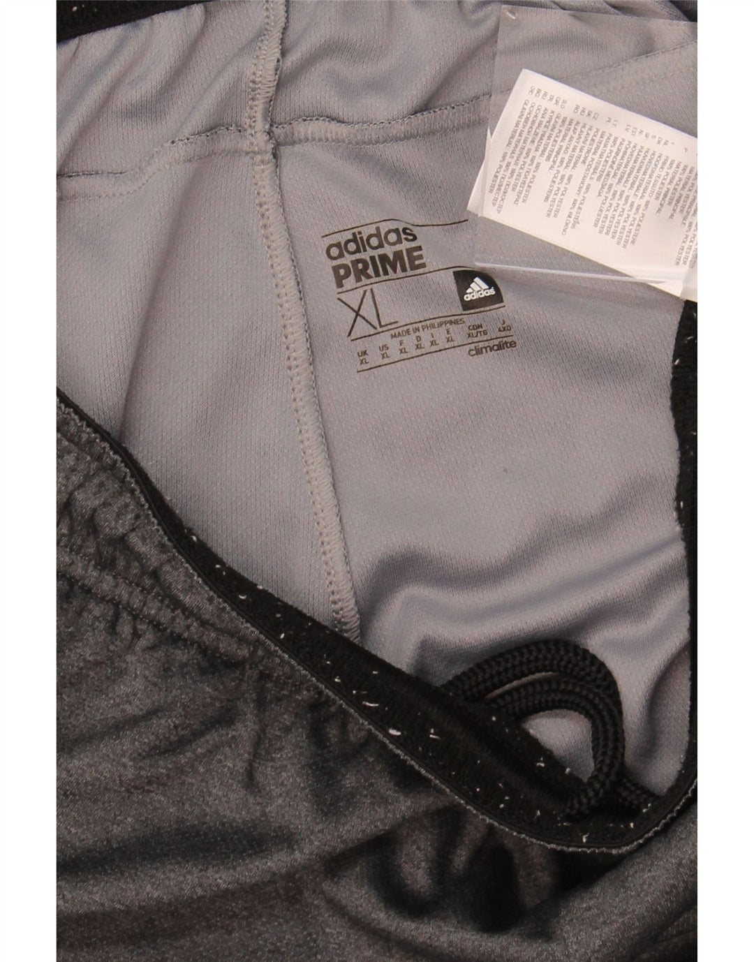 ADIDAS Mens Climalite Graphic Sport Shorts XL  Grey Colourblock Polyester