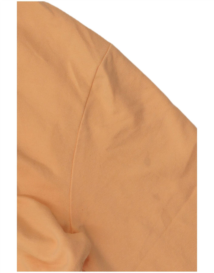 Fila Womens Oversized Sweatshirt Jumper UK 10 Small Orange Cotton