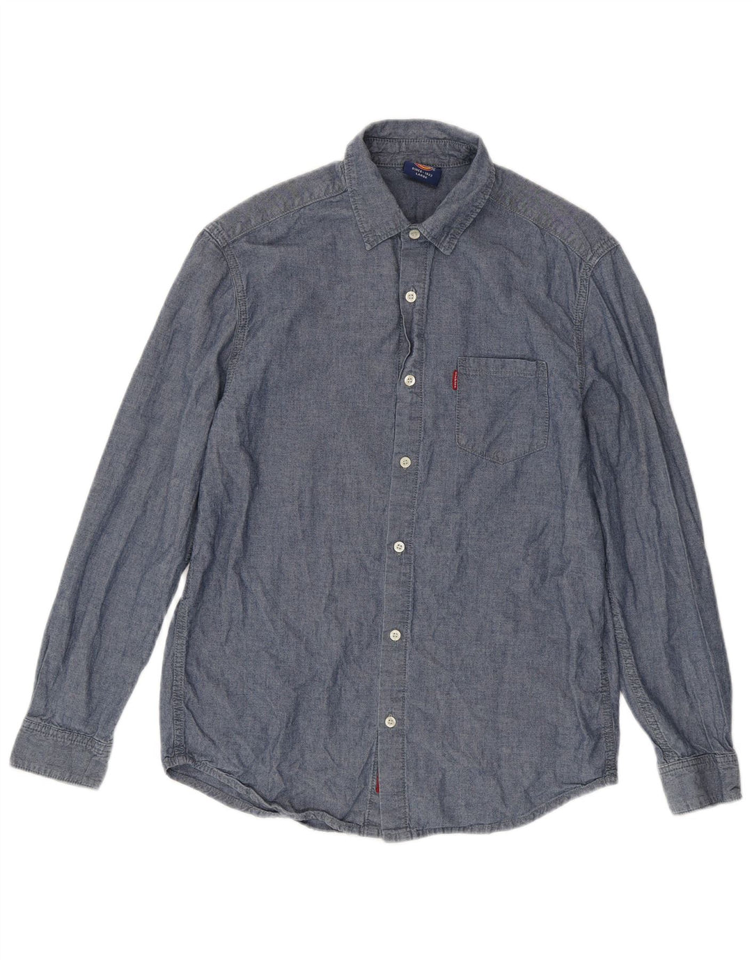 Dickies Mens Shirt Large Blue