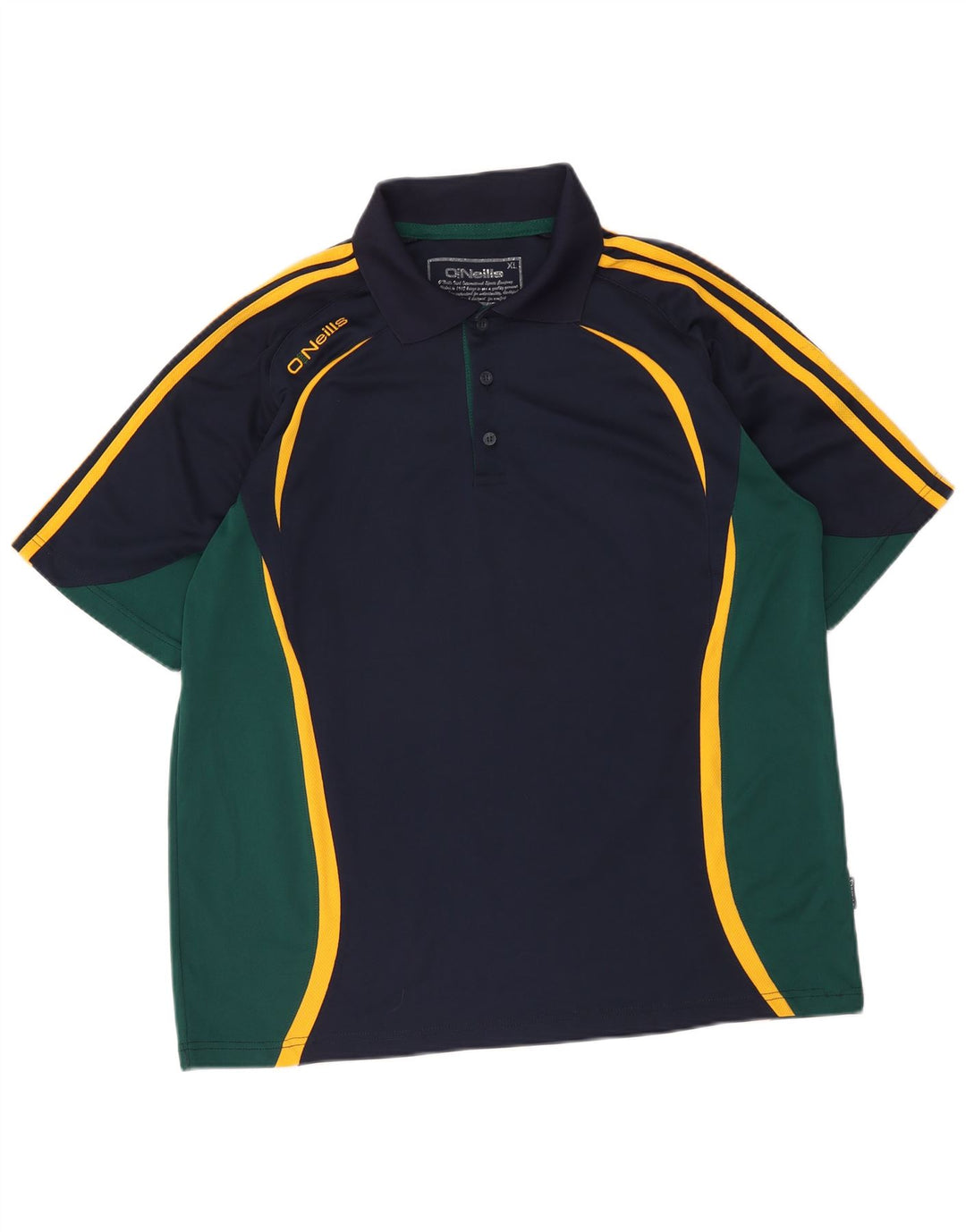 O'Neills Mens Polo Shirt XL Navy Blue Colourblock Polyester