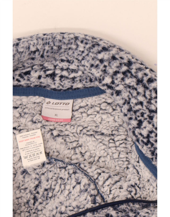 Lotto Womens Fleece Jacket UK 18 XL Blue Polyester