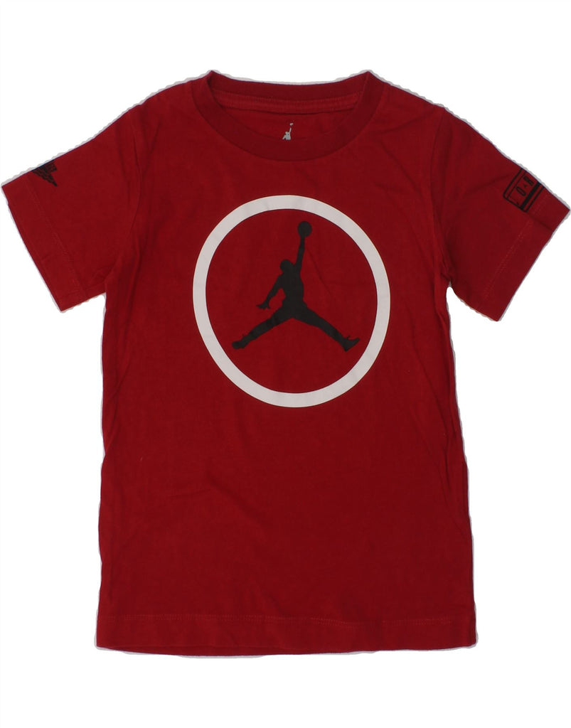 JORDAN Boys Graphic T-Shirt Top 3-4 Years Red | Vintage Jordan | Thrift | Second-Hand Jordan | Used Clothing | Messina Hembry 