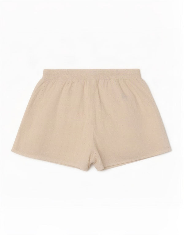 Benetton Girls Casual Shorts 8-9 Years Large W28 White Cotton
