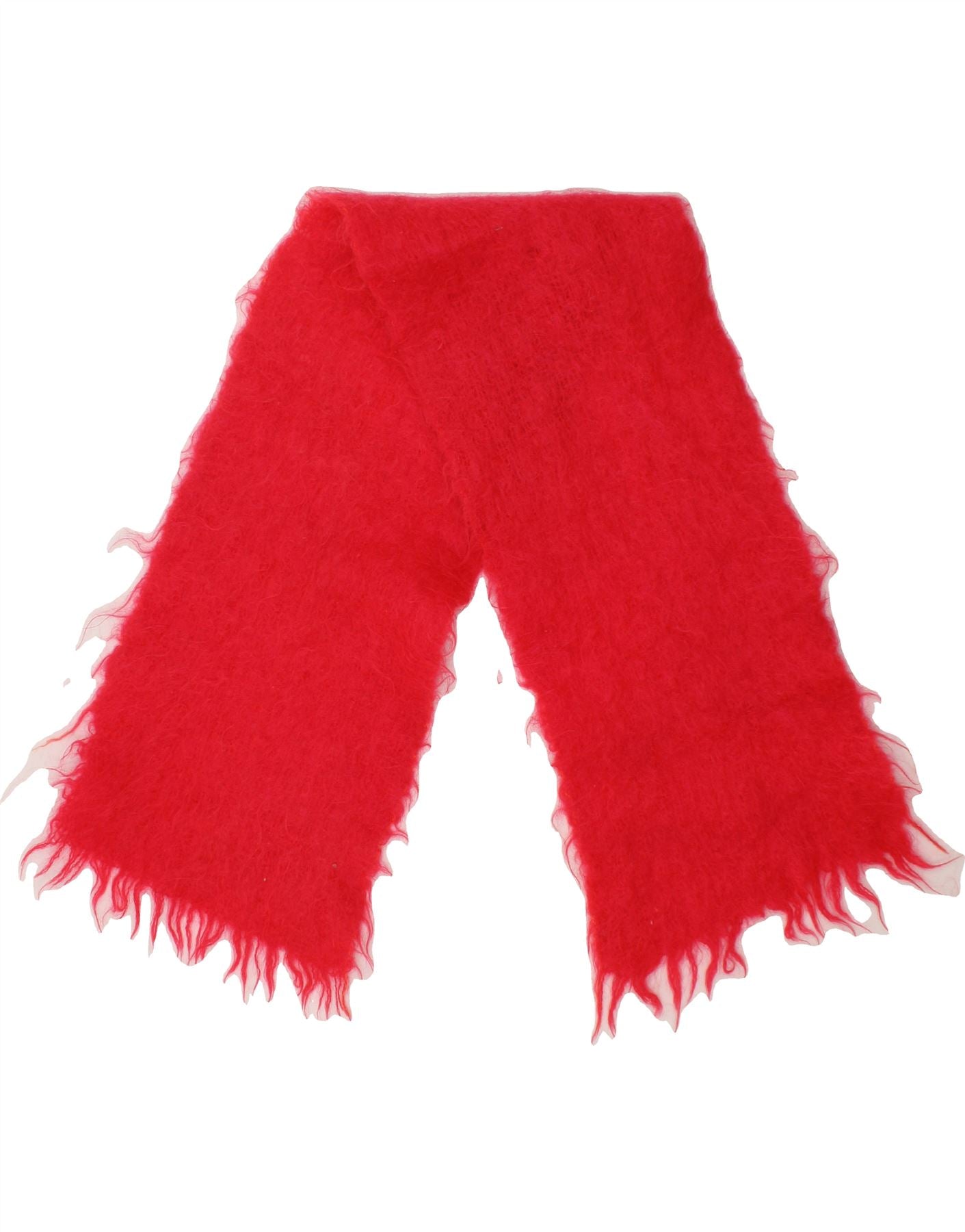 VINTAGE Girls Rectangle Scarf One Size Red Vintage Vintage and Second-Hand Vintage from Messina Hembry 