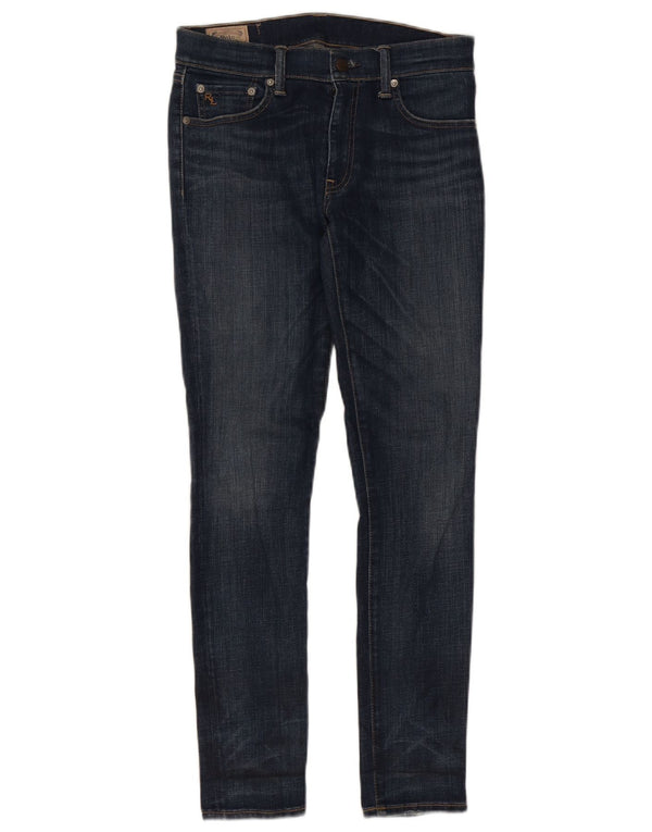 Polo Ralph Lauren Womens Tompkins Skinny Jeans W28 L30 Navy Blue Cotton