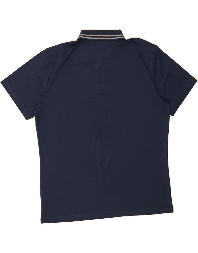 CALVIN KLEIN Mens Golf Polo Shirt 2XL Navy Blue Polyester Vintage Calvin Klein and Second-Hand Calvin Klein from Messina Hembry 