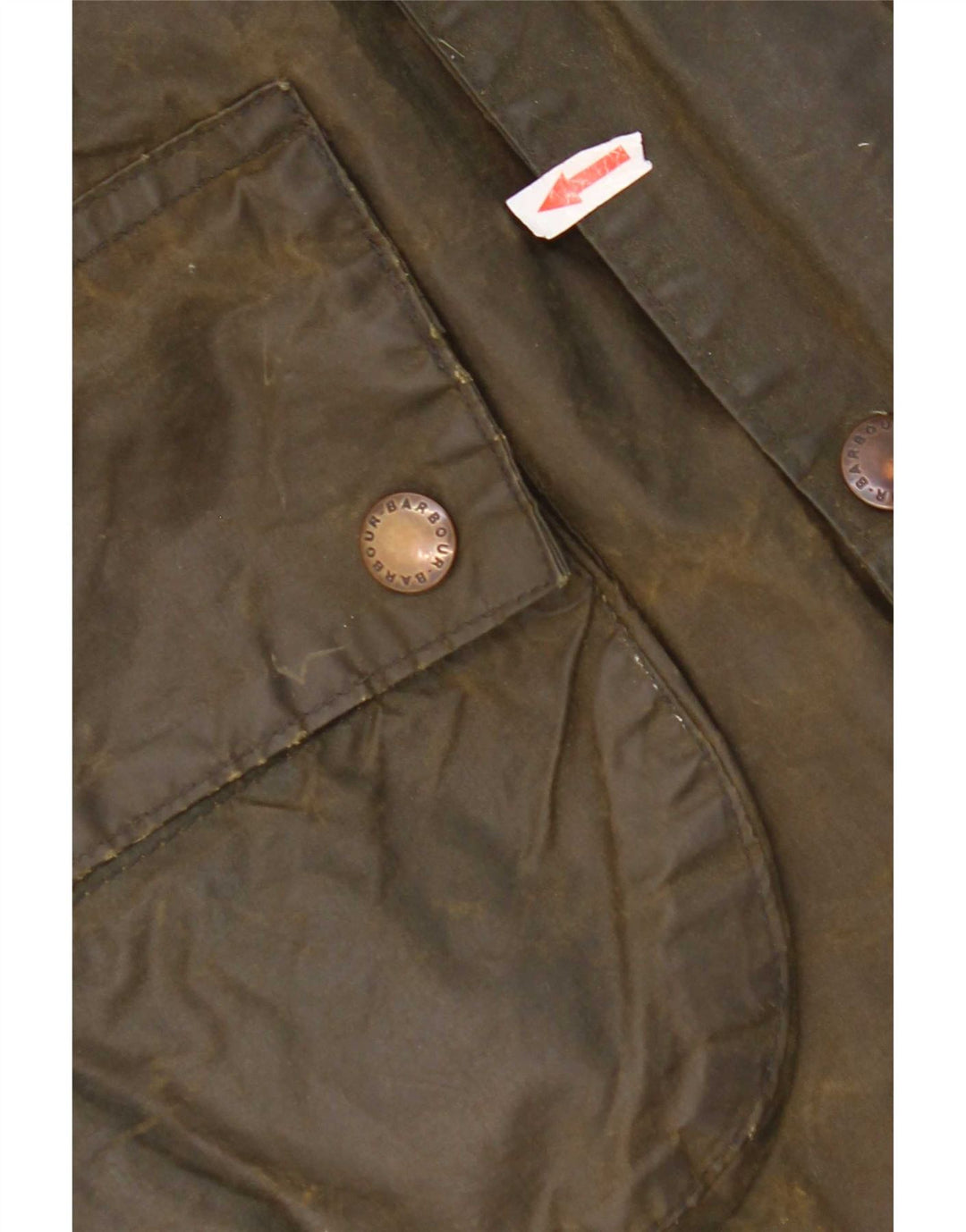 Barbour Mens Gamefair Waxed Cotton Jacket Size 38 Small Khaki
