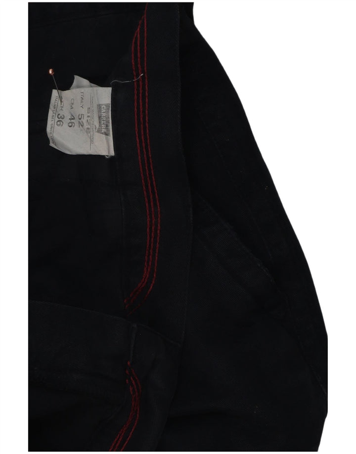 Carrera Mens Straight Cargo Trousers W36 L30 Navy Blue Cotton