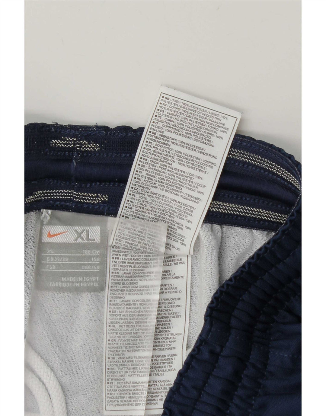 Nike Mens Sport Shorts XL Navy Blue Polyester
