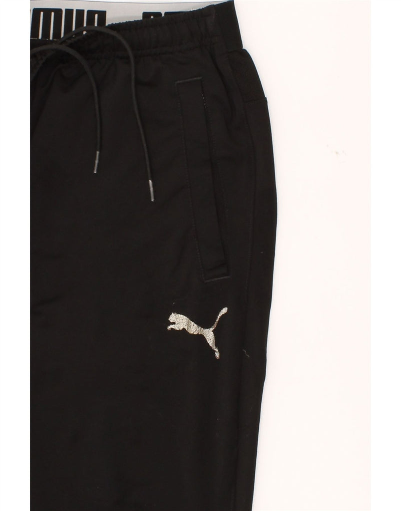 PUMA Mens Graphic Tracksuit Trousers Small Black Polyester Vintage Puma and Second-Hand Puma from Messina Hembry 