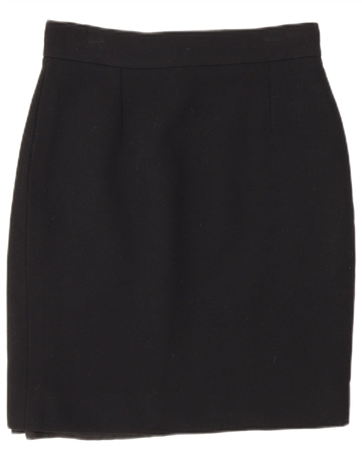 Moschino Womens Cheap and Chic Pencil Skirt UK 14 Medium W28 Black Wool