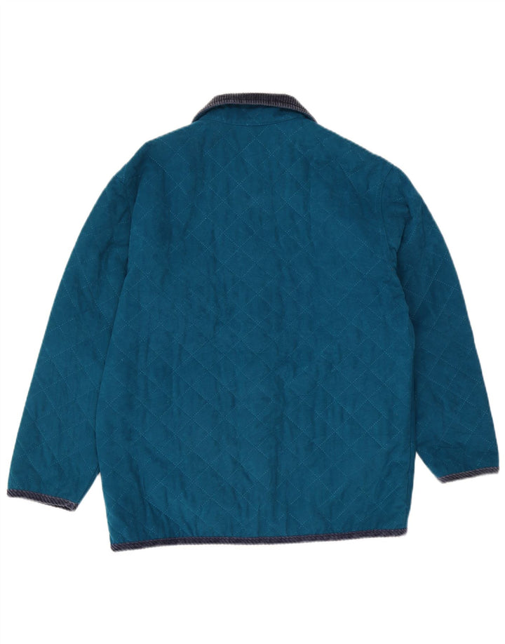 Greenstone Park Mens Quilted Jacket UK 38 Medium Blue Polyester