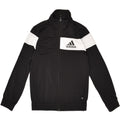 ADIDAS Boys Graphic Tracksuit Top Jacket 7-8 Years Black Colourblock | Vintage Adidas | Thrift | Second-Hand Adidas | Used Clothing | Messina Hembry 