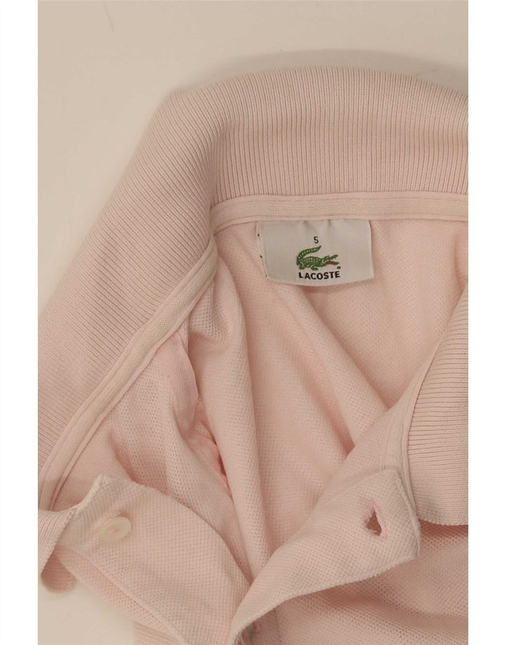 Lacoste Mens Polo Shirt Size 5 Large Pink