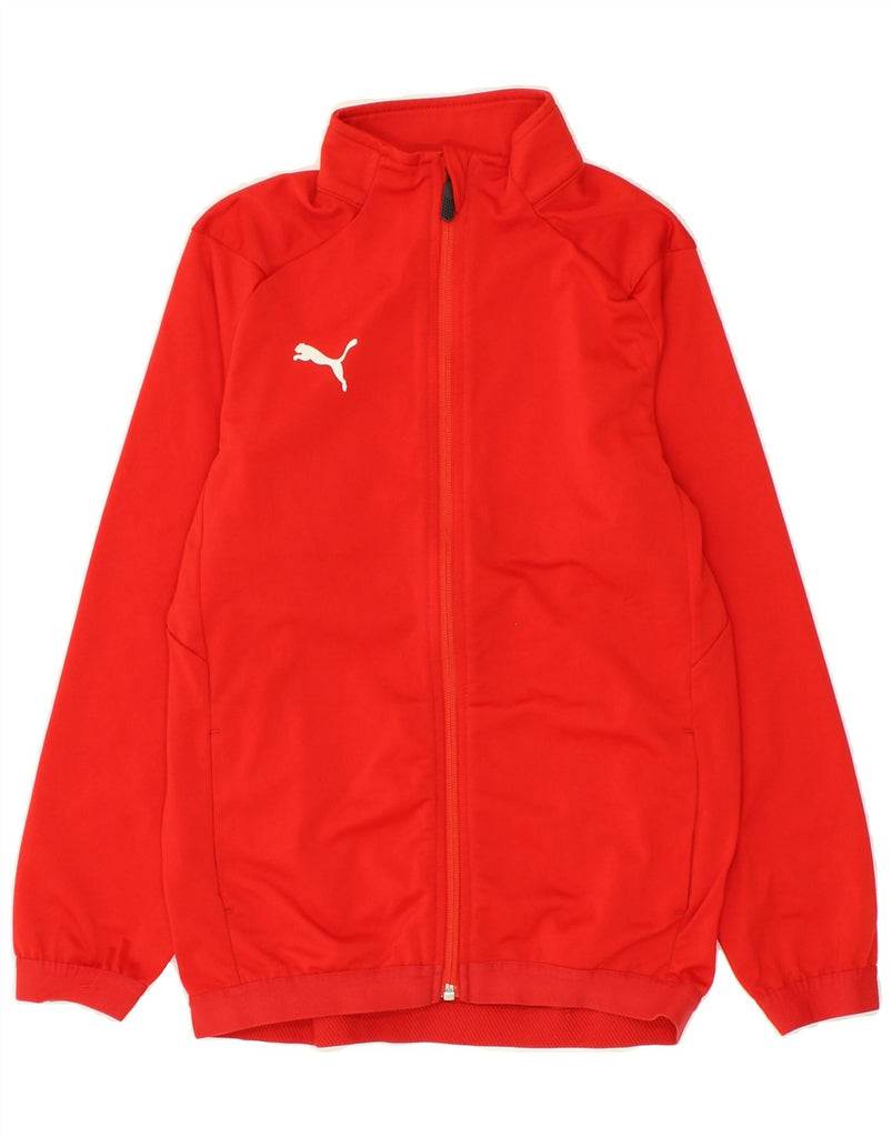 PUMA Boys Tracksuit Top Jacket 11-12 Years Red Polyester | Vintage Puma | Thrift | Second-Hand Puma | Used Clothing | Messina Hembry 