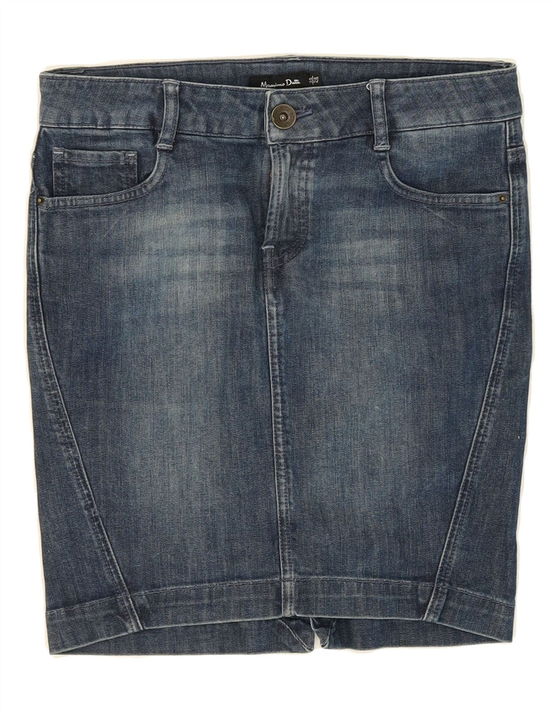 MASSIMO DUTTI Womens Denim Skirt EU 38 Small W28 Blue Cotton Vintage Massimo Dutti and Second-Hand Massimo Dutti from Messina Hembry 