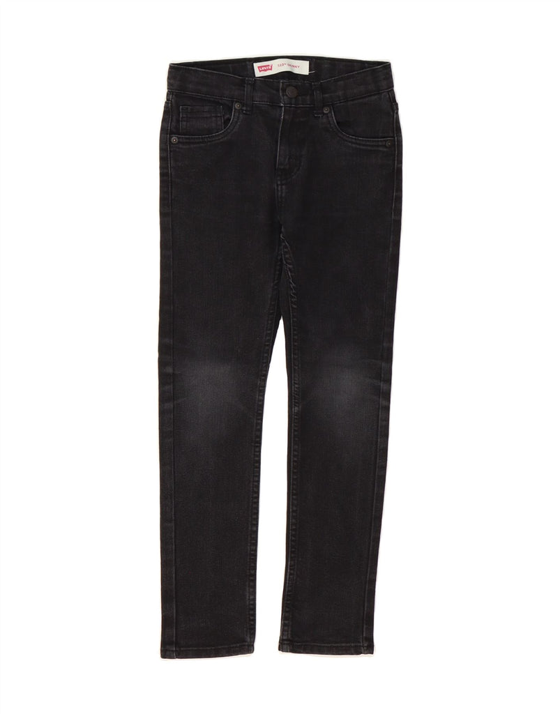 LEVI'S Boys 510 Skinny Jeans 7-8 Years W24 L24 Black Cotton Vintage Levi's and Second-Hand Levi's from Messina Hembry 
