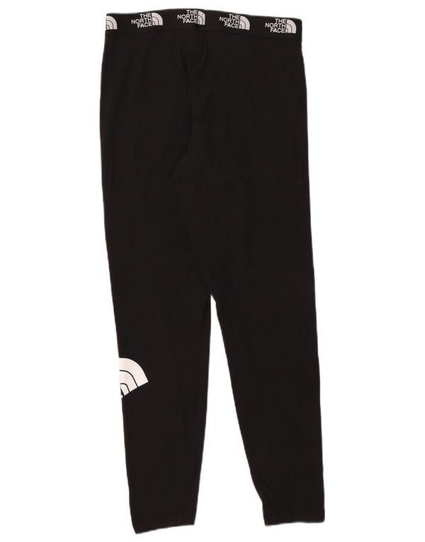 The North Face Womens Graphic Leggings UK 14 Large Black Cotton