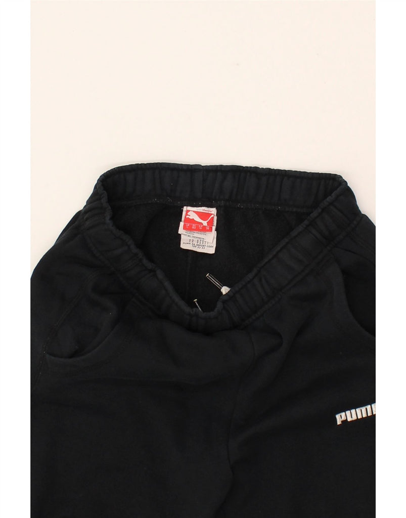 PUMA Girls Tracksuit Trousers Joggers 11-12 Years Large  Black Cotton Vintage Puma and Second-Hand Puma from Messina Hembry 